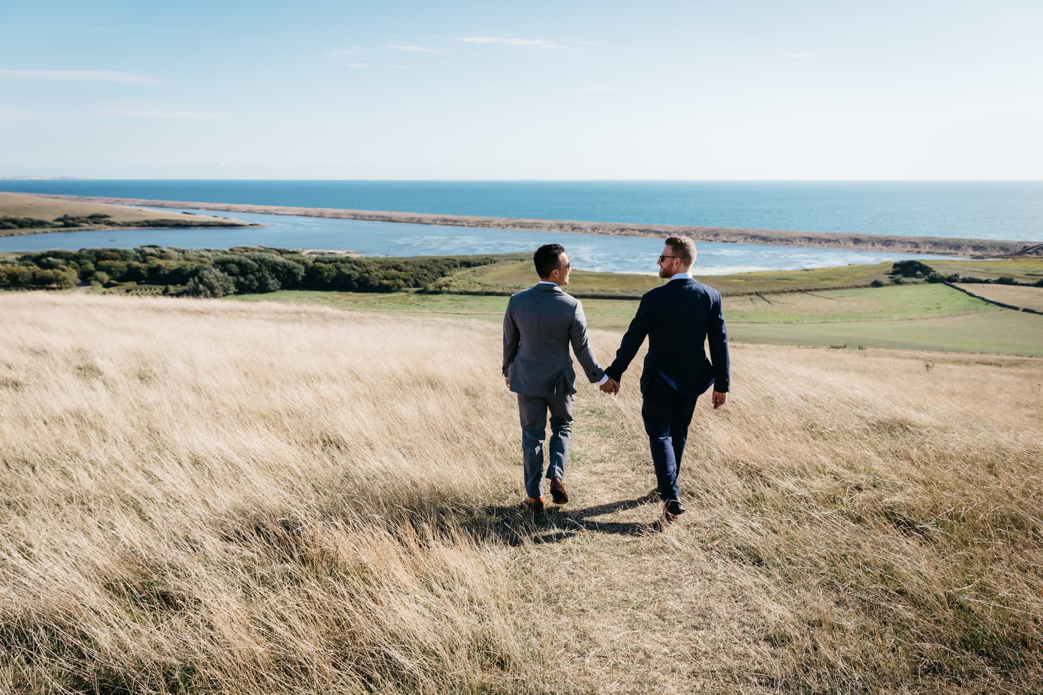 Same sex wedding couple portrait