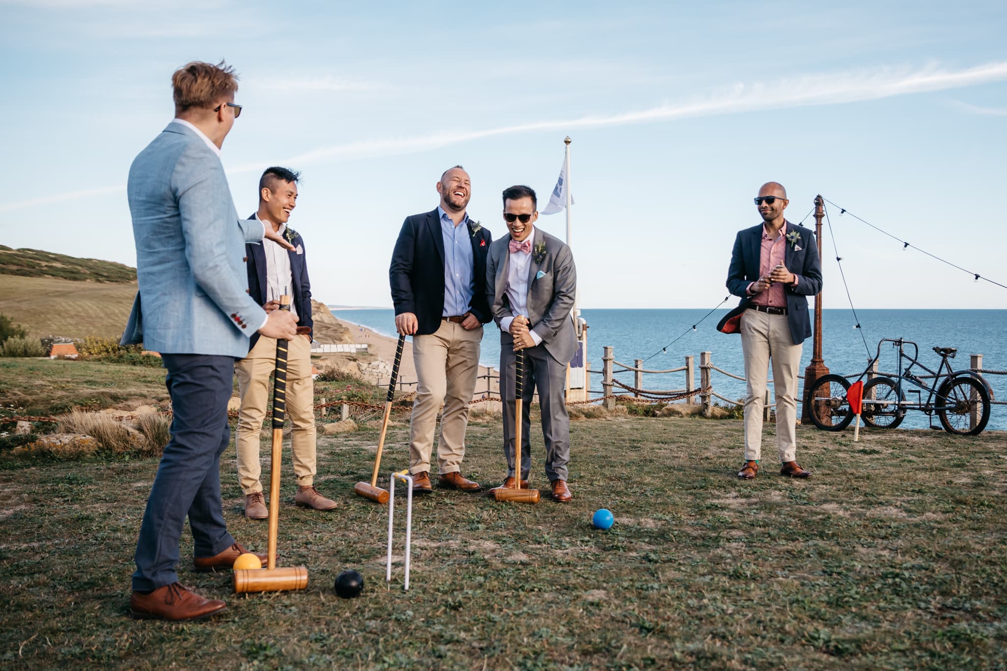 Lawn games at wedding
