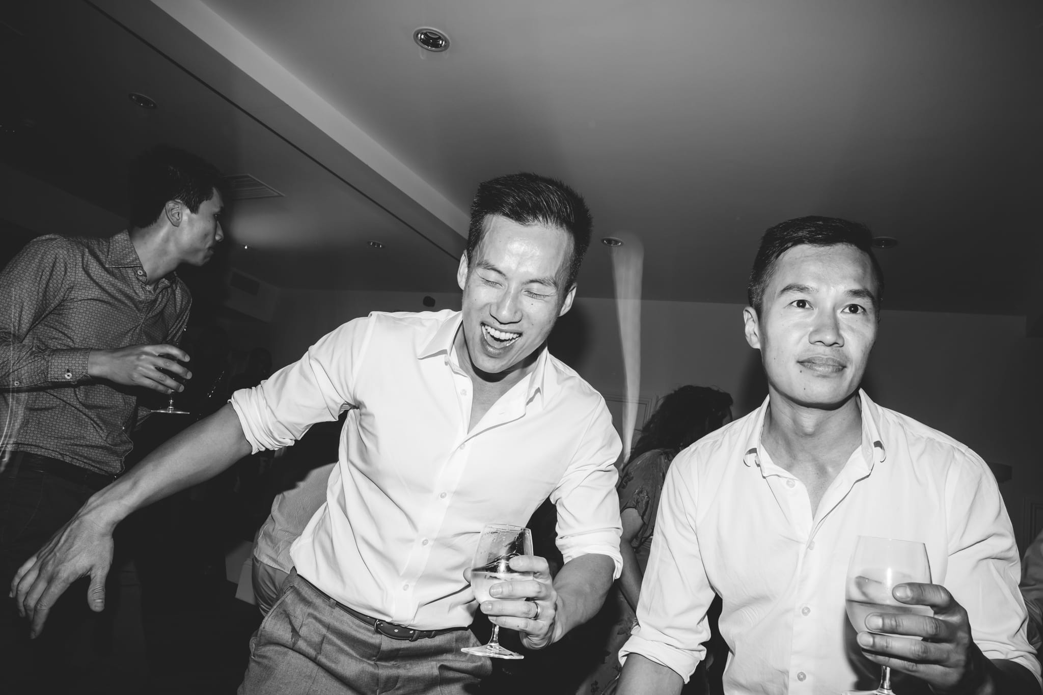 Groom dancing