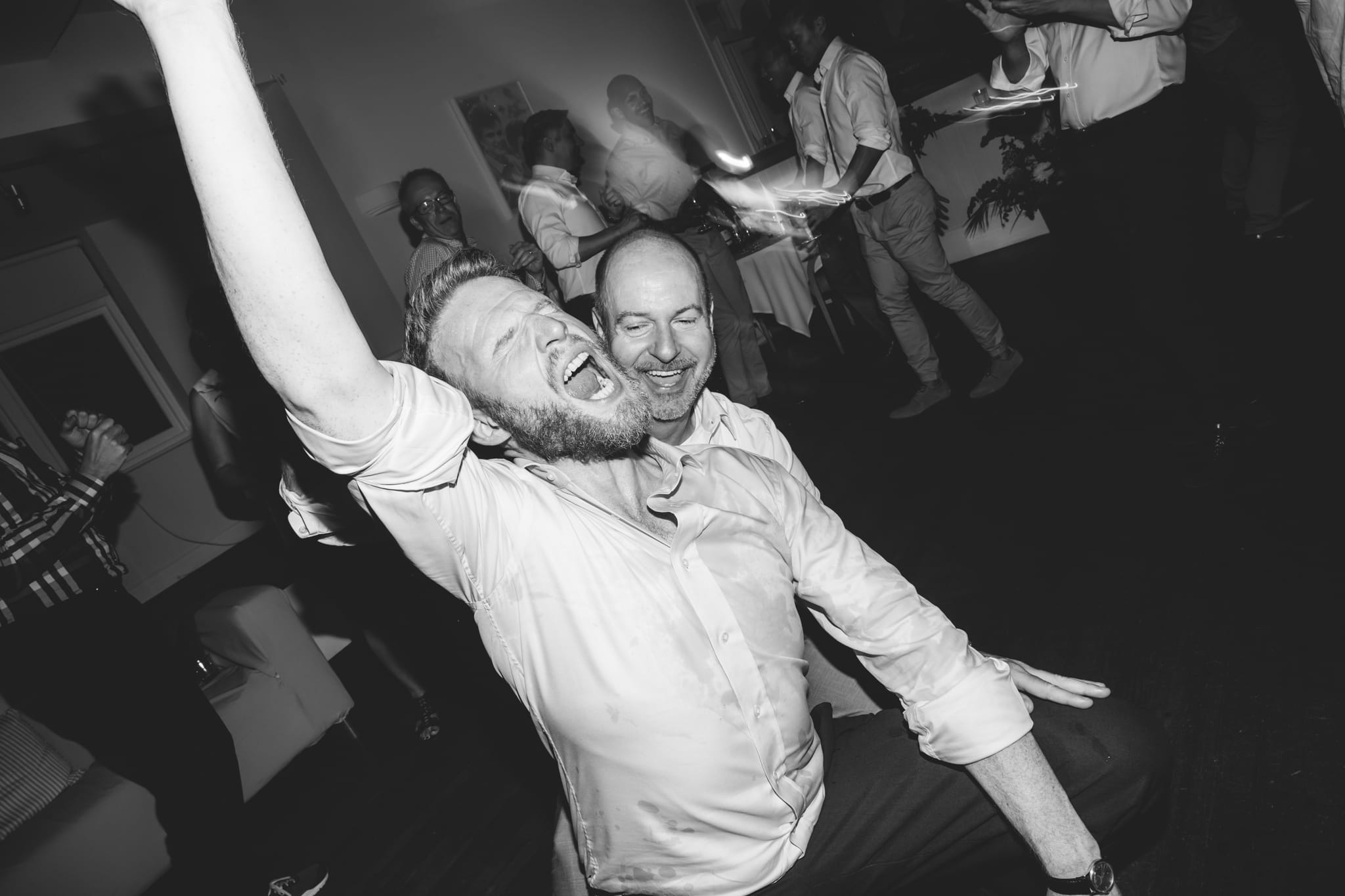 Groom dancing