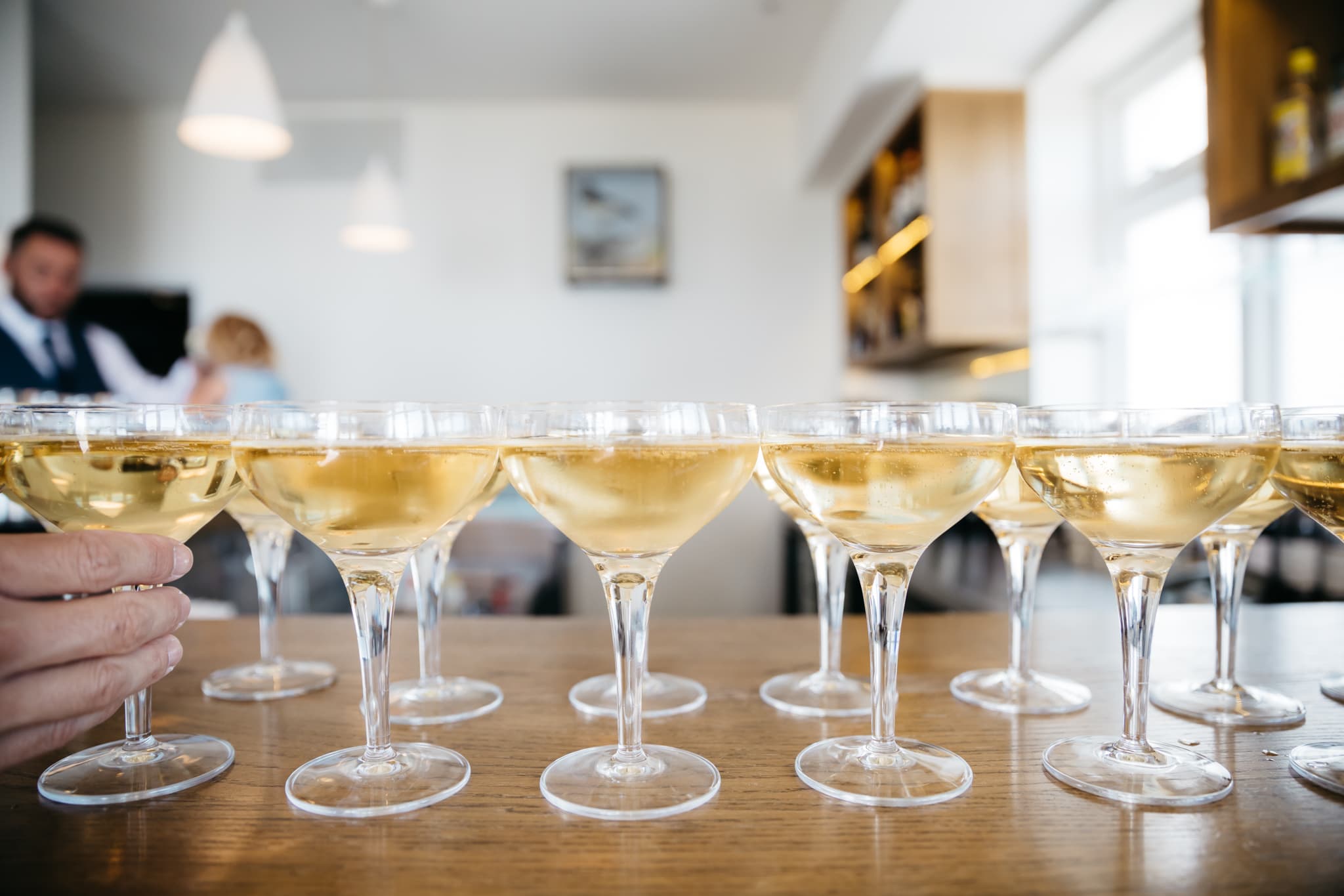 Champagne glasses for wedding