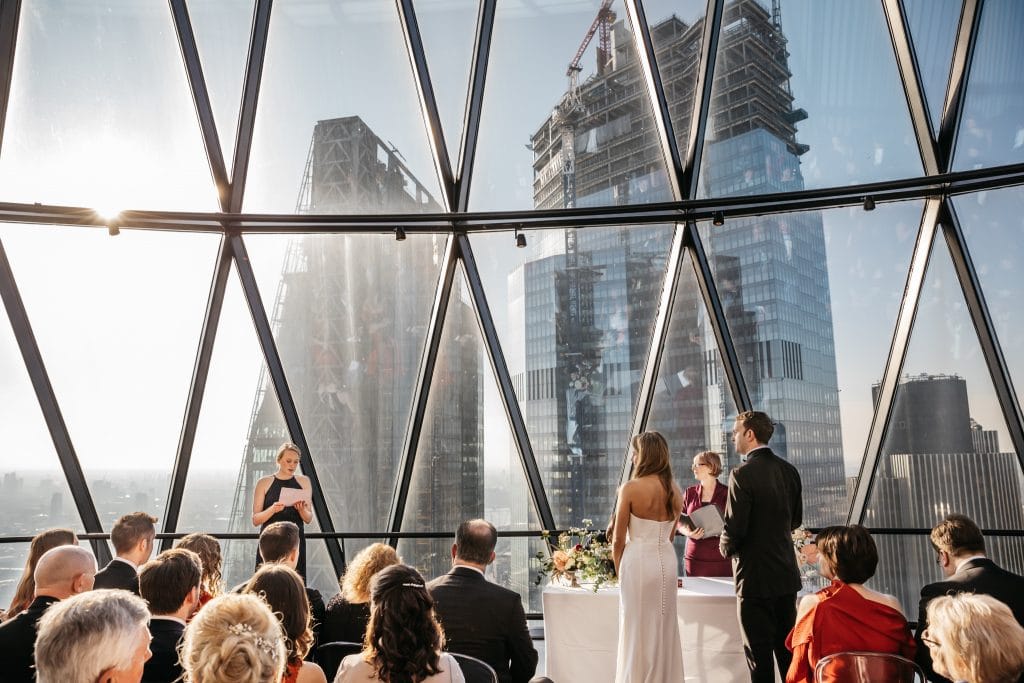 Searcys Gherkin Wedding